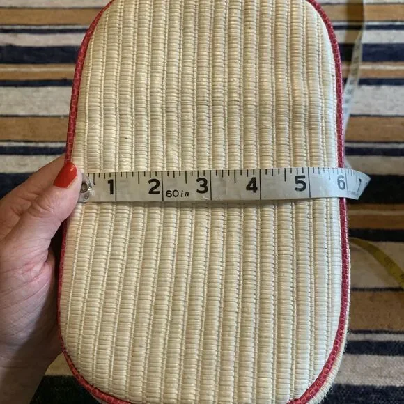 Vintage Geometric Handbag Purse 80s Colorful‎ Multicolor Resort Vacation Woven - Picture 9 of 9